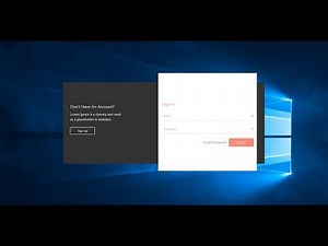 JavaFx - Animated Login And Sign Up Form