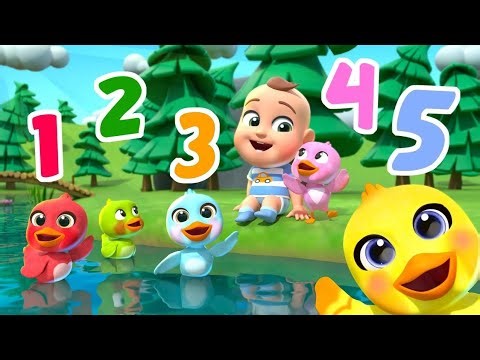 "🎵 Five Little Ducks Go Quack! | Engaging Kids' Song & Fun Animation Adventure!"