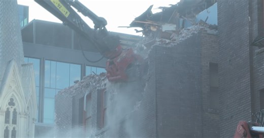 Dunsmuir Hotel demolition underway