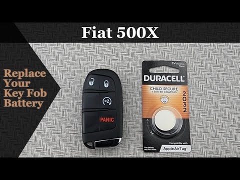 How to DIY Replace or Change a 2016-2021 Fiat 500X Key Fob Remote Battery
