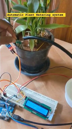 DIY Smart Plant Watering System with Arduino 🤖 🍀 #shorts #arduino #smartgarden