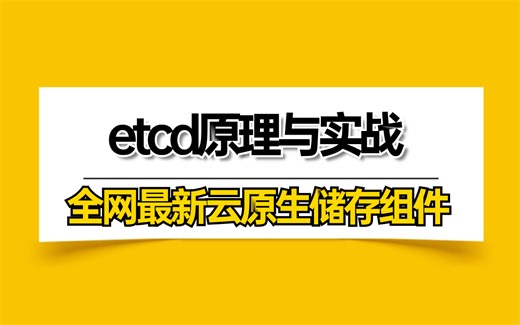 【2024版】这绝对是目前B站讲的最好etcd原理与实战教程全集，2小时快速掌握etcd（完整版）