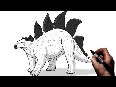 How To Draw Stegosaurus | Step By Step | Jurassic World