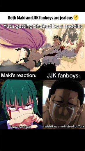 Both Maki and JJK fanboys are jealous 🫠🙂 (jjk season 3 episode 12)