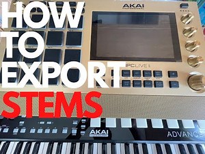 How To Export Stems ON MPC Live II 2.11