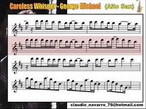 Careless whisper - (Alto Sax score) - Claudio Navarro Guenel