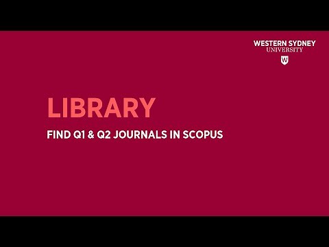 Find Q1 & Q2 Journals in Scopus