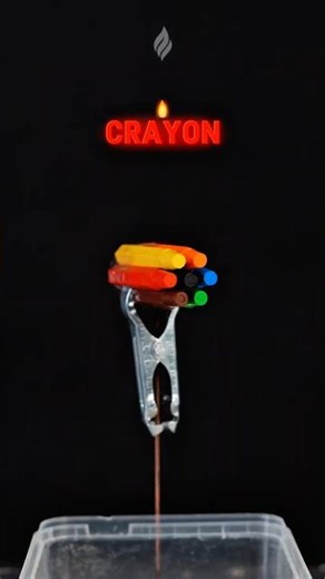 Watch These Crayons Melt Instantly!