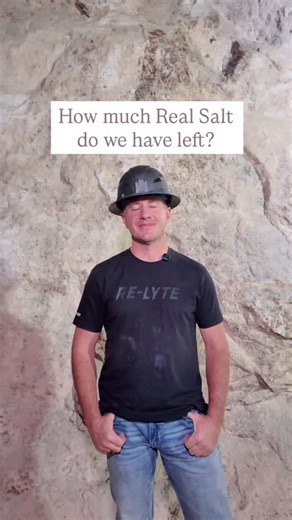 Ever wondered how much salt we have left in the mine? 🧂⛏️ Let’s ask Zak, our expert miner, for the inside scoop! #realsalt #fromthemine #saltlife | Real Salt