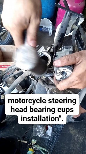 1.7K views · 19 reactions | motorcycle steering head bearing cups installation". #motorcycle #steering #headbearing #cupsinstallation". | Korek Sidiri | Facebook