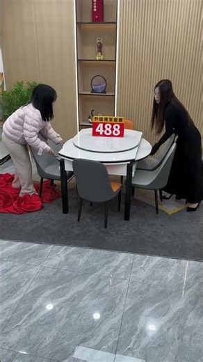 YearEndShoppingFestival#DiningTablesAndChairs#FactoryDirect#A complete set of slab dining table,