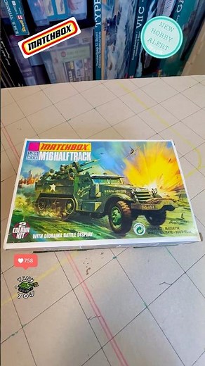 New vintage unboxing! 1/76 M16 Half track PK-78 #matchbox #scalemodel #modelkit #hobby #ww2 #mg