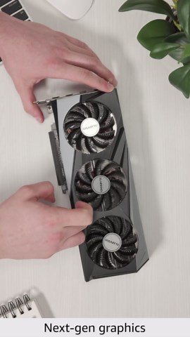 Gigabyte GV-R76GAMING OC-8GD Radeon RX 7600 Gaming OC 8G Graphics Card, 3X WINDFORCE Fans 8GB 128-bit GDDR6, Video Card