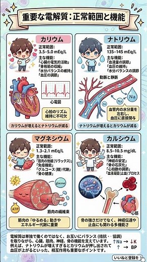 その不調、ミネラル不足？心臓・筋肉・神経を正常に動かす「電解質マネジメント」完全ガイド｜血圧を下げ、筋肉をゆるめる最強のバランス術