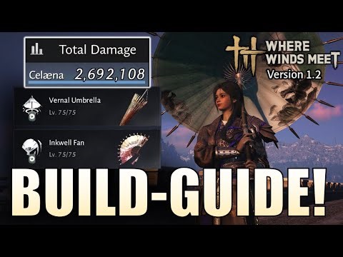 Where Winds Meet - This Build Dominates PvE (v1.2 update) Umbrella + Fan Guide - Silkbind Jade