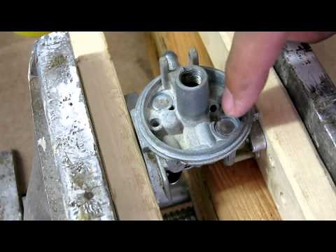 Briggs & Stratton 6.5HP lawn mower carburetor clean & rebuild - carb welch plug removal replacement