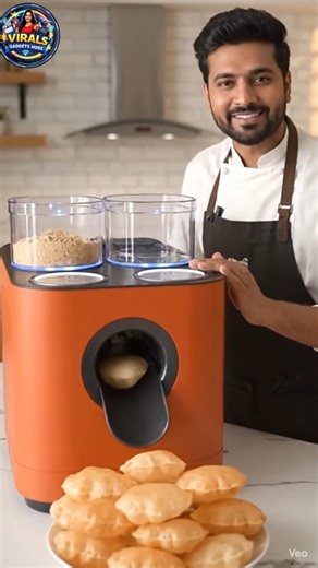 This Machine Makes Perfect poori Automatically 🔥 #gadgets #ytshorts #trending