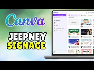 How To Make Jeepney Signage In Canva (2026) - Full Guide