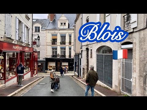 Blois, France 🇫🇷 Walking Tour (4K HD), October 15, 2024 Loire Valley Europe City Walk