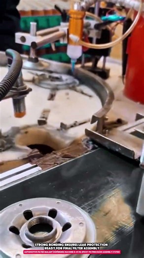 Automotive Filter Sealant Dispensing Machine 0.01 ml Epoxy PU Precision Assembly System