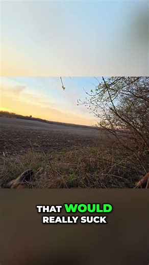 Sick Hunter Coughing Scares Away Turkey in the Field! #shorts