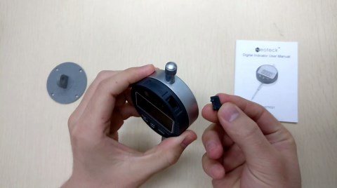 Neoteck Electronic Digital Dial Indicator Gage Gauge 0-1 Inch/25.4 mm Inch/Metric Conversion Auto Off Featured Measuring Tool for 3D Printer Leveling, etc. - Black