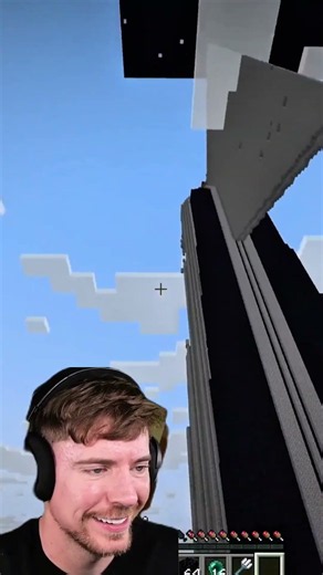 Biggest Double Pyramid in minecraft in Mr Beast server