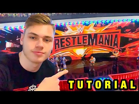 HOW TO MAKE A WRESTLEMANIA ACTION FIGURE STAGE!