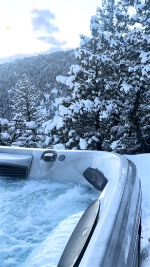 7.7K views · 58 reactions | Soaking in the last few days of snow. Do you prefer a winter or summer soak? https://bit.ly/43rOkxn #HotTub #JacuzziHotTub #Views #Hydrotherapy #WinterVsSummer | Jacuzzi | Facebook