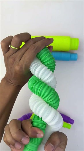 ASMR Pop Tube Symphony! 🌈 Satisfying Crinkles & Crunches #asmr #satisfying