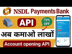 💪 API से कमाओ लाखों - अब बनाओ खुदका System। NSDL Payment Bank Account opening API । EcoFynex API