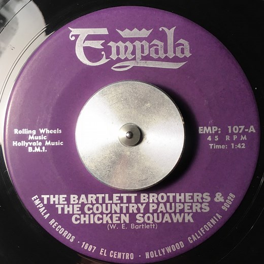 Bartlett Brothers And The Country Paupers - Chicken Squawk / Dark Mood