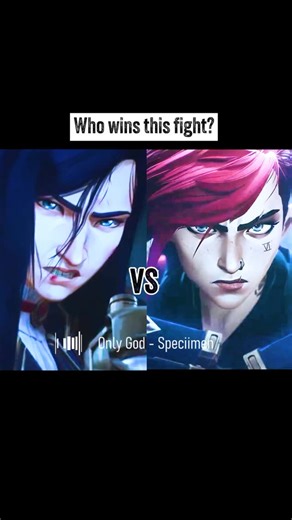 Vi Jinx on Instagram: "Who wins the fight between Caitlyn and Vi? 💙♥️ #vi #caitlyn #arcane"