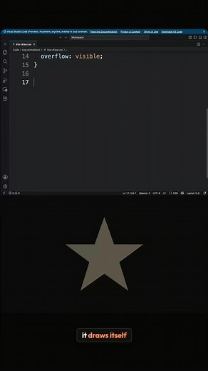 SVG Draw-On Animation — Pure CSS, No JS #Shorts