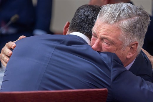 Alec Baldwin brought to tears when judge dismisses charges against him in Rust killing