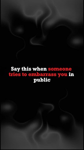 Speakology | What to say when someone tries to embarrass you in public 🗣️ #communication #communicationskills #respond #boundaries #confidence | Instagram
