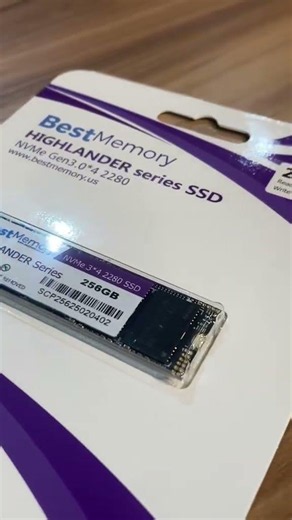 💾 SSD 256GB NVMe Gen3.0x4 2280 Best Memory | Sempretech Distribuidora