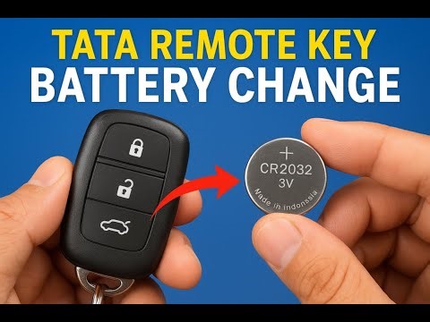 TATA Remote Key Battery Change | How to Replace CR2032 Battery | Tata Cars Key Fob Repair