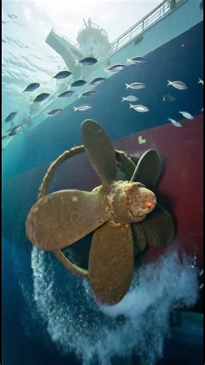 Diver Cleaning a Massive Ship Propeller Underwater | Satisfying Ocean Maintenance