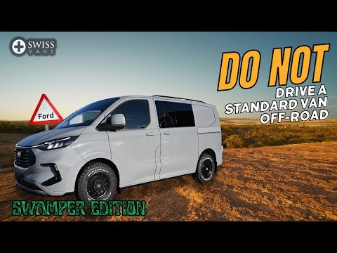 The Ford Transit Custom Double Cab Conversion | Off-Road Ready with the Swiss Swamper Kit! 🚐🔥