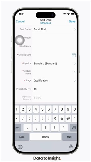 How to Create a Deal in Zoho CRM iOS Mobile App | Zoho CRM | Tutorial | Malayalam |