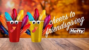 Gather your crew, grab your grub, and get ready to gobble! 🦃 Celebrate in style with our festive fall-colored Party Cups.🍂 Let's make this holiday season Hefty and happy.🧡 #heftyheftyhefty #heftypartycups #thanksgiving #friendsgiving | Hefty