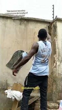 This was how we set up personal space for hanging of our clothes in our new compound