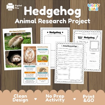 Hedgehog Animal Research Project | Mammal & Nocturnal Animal Science Report