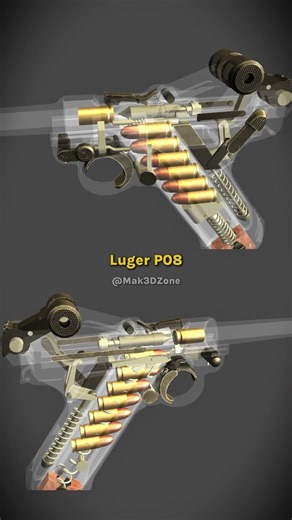 Luger P08 Simple Animation 😮😮😮