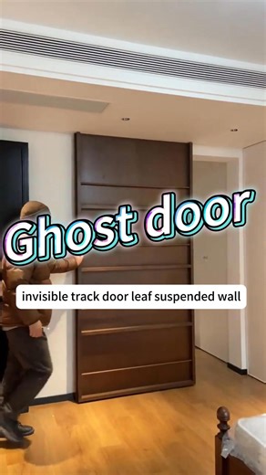 Ghost door - invisible track door leaf suspended wall #door #doordesign #ghostdoor #barndoor #supplier #source #hardware #xinweilaihardware #madeinchina #homedesign #furnish #renovation #interiordesign #decorationdesign #wholehousecustomization #fpy #trending #newtrend #中国制造 #功能五金 #五金 #源头工厂 #设计师 #装修设计 #室内设计 #幽灵门 #幽灵门五金 | Xinweilai Hardware