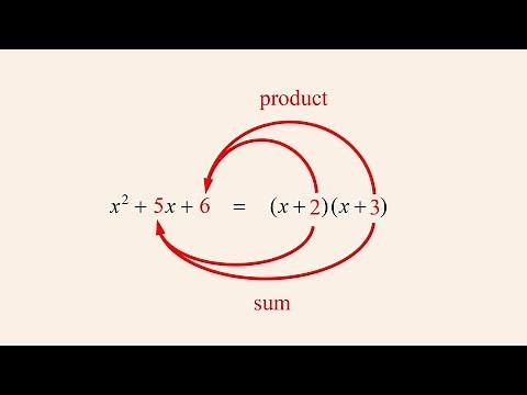 Algebra 73 - Factoring Quadratics by Inspection - part 1