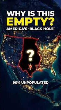 Why America’s Center Is EMPTY at Night 🌌 Map Explained #facts #geography