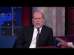 Bruce Willis v Stephen Colbert - Late Show Brawl