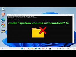 REMOVE DELETE UNINSTALL System Volume Information Folder in Windows 11